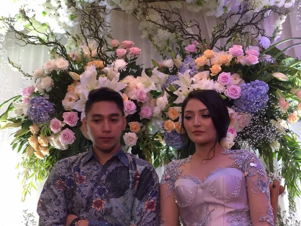 Siti Badriah dan kekasih, Krisjiana Baharudin. [Ismail/Suara.com]