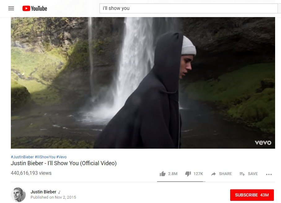 Terlalu Viral Karena Justin Bieber, Tempat Wisata Ini Ditutup. (Youtube/Justin Bieber)