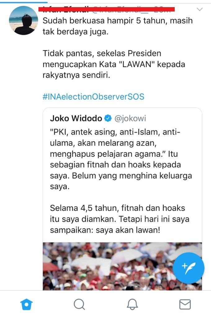 Warganet menanggapi kicauan Jokowi. [Twitter]