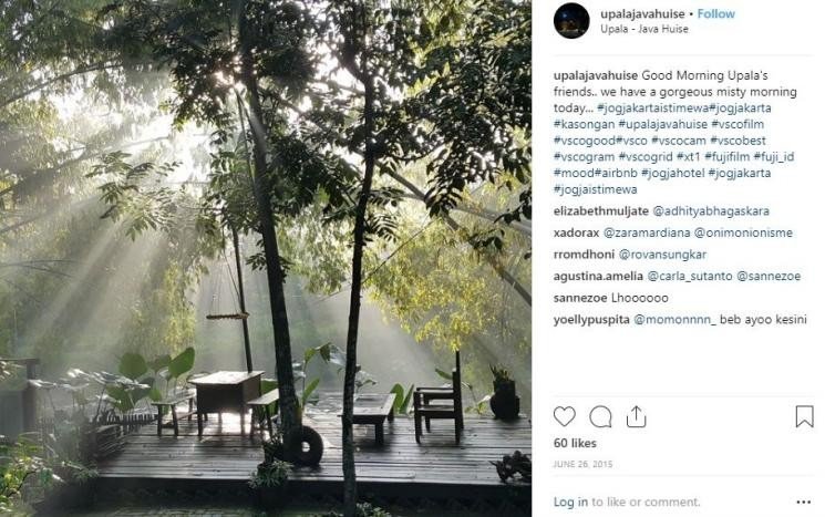 Homestay bergaya tropikal di Yogyakarta untuk melepas penat. (Dok. Instagram)