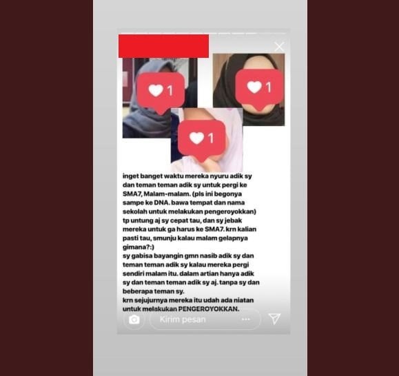 Curhat warganet soal korban lain penganiaya Audrey. [Twitter]