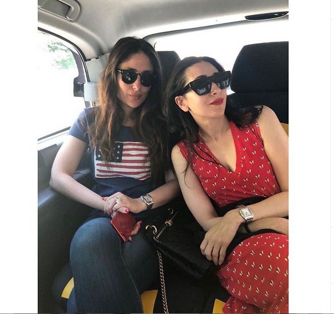 Kareena Kapoor dan sang kakak, Karisma Kapoor. [Instagram Karisma Kapoor]