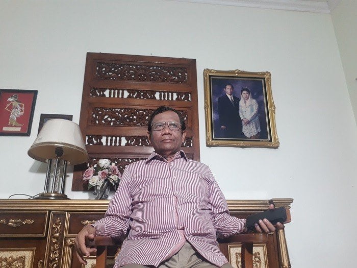 Mantan Ketua MK Mahfud MD. (Suara.com/Sri Handayani).