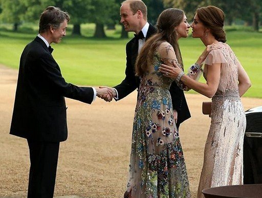 Pangeran William, Kate Middleton, dan Rose Hanbury. (@celebitchyofficial/instagram)