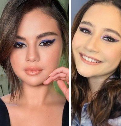 Prilly Latuconsina dan Selena Gomez. [instagram]