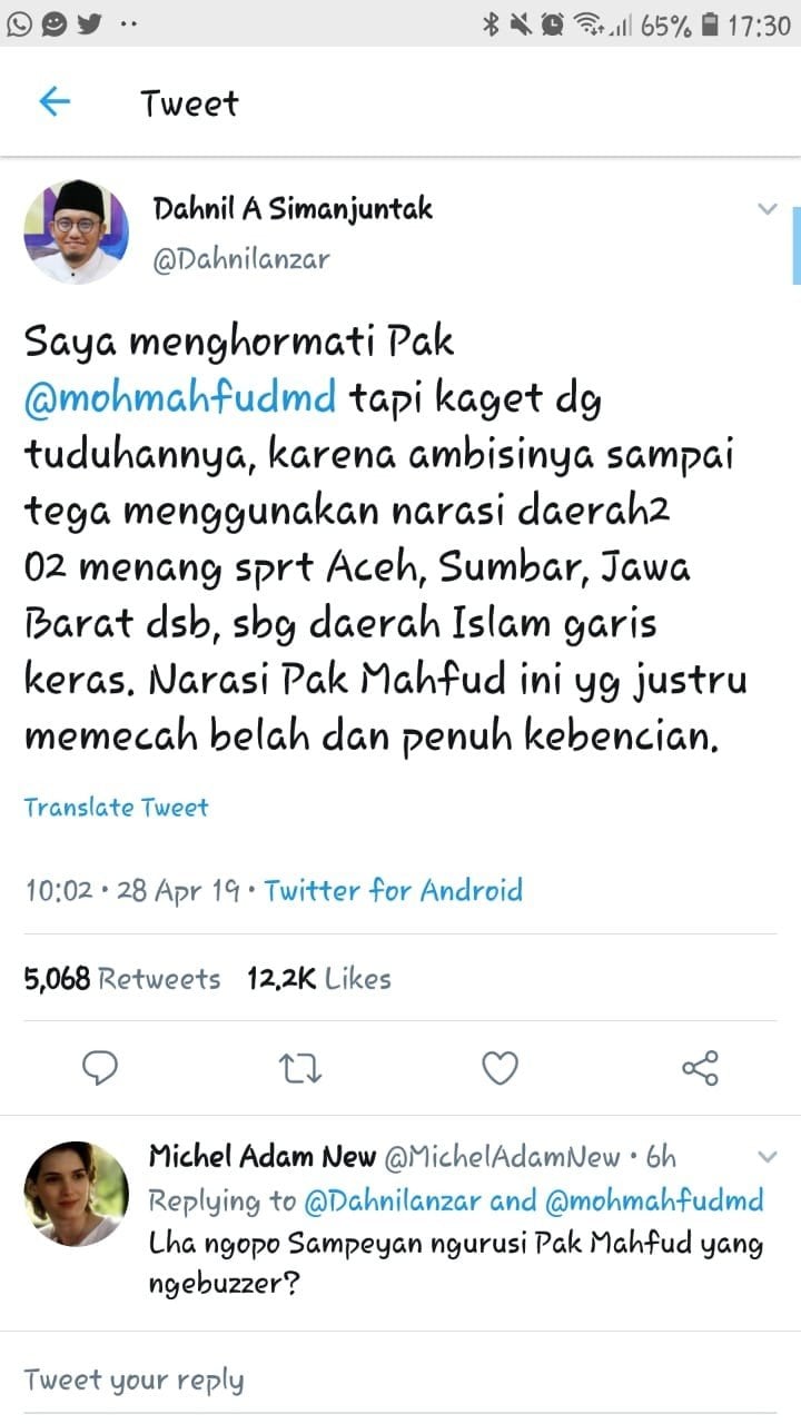 Cuitan Dahnil Anzar