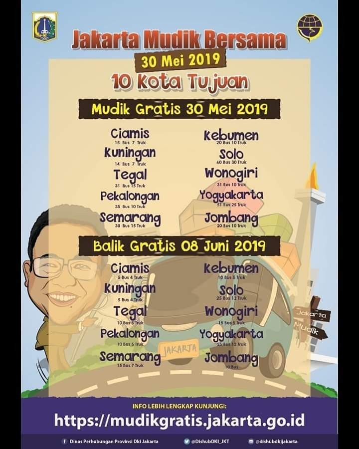 Mudik gratis Pemprov DKI [Pemprov DKI]