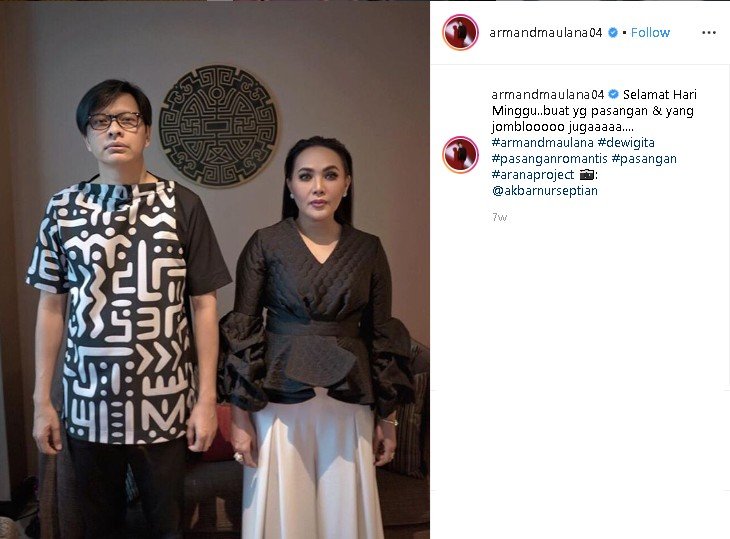 Armand Maulana dan Dewi Gita. (Instagram/@armandmaulana04)