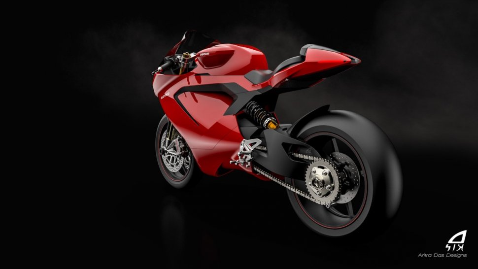 Gambaran Sepeda  Motor  Elektrik Ducati  Bergaya Sport 
