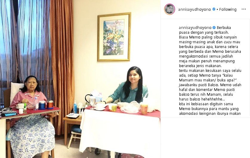 Annisa Pohan dan Ani Yudhoyono. (Instagram/@annisayudhoyono)