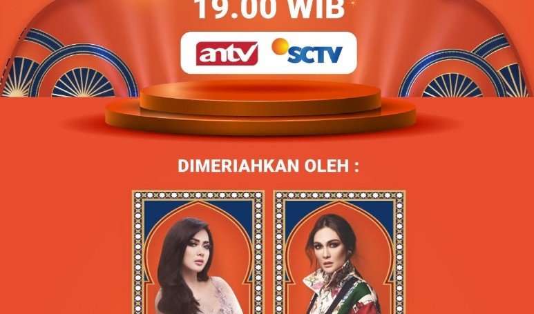 Poster promo acara yang diramaikan Syahrini dan Luna Maya [Shopee.co.id]