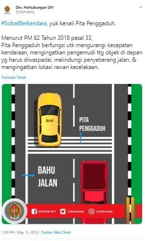 Pita Penggaduh. (Twitter/dishubdiy)