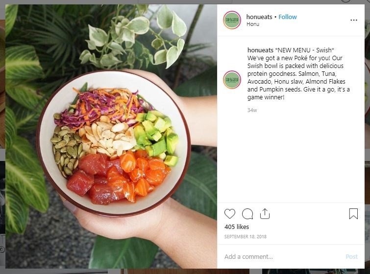 Rekomendasi tempat bukber sehat di Jakarta (instagram.com/honueats)