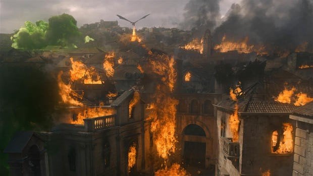 Adegan perang di King's Landing. [HBO]