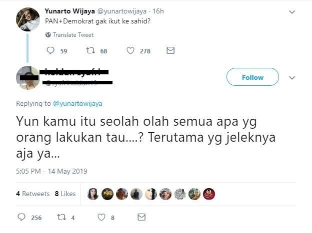 Kicauan Yunarto Wijaya. [Twitter]