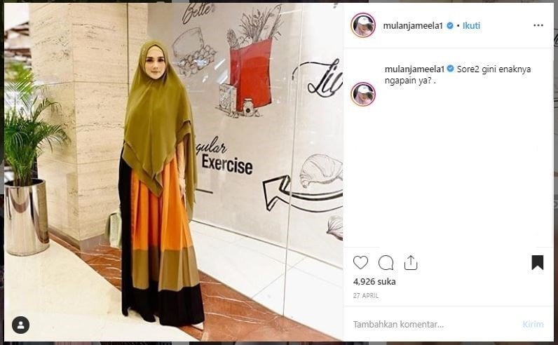 Hijab Mulan Jameela. (Instagram/@mulanjameela1)