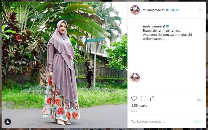 Hijab Mulan Jameela. (Instagram/@mulanjameela1)