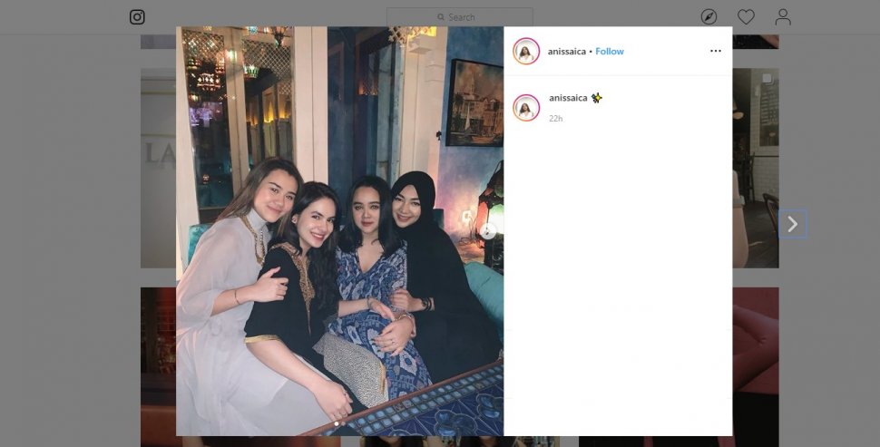 Aurel Hermansyah Bukber dengan Sahabat, Warganet: Barisan Bidadari. (instagram.com/anissaica)