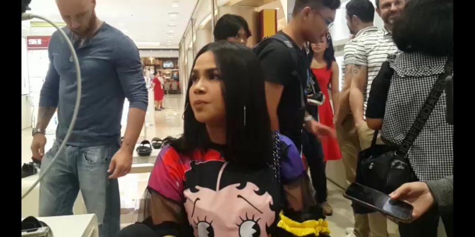 Melaney Ricardi saat ditemui di Kota Kasablanka, Tebet, Jakarta Selatan, Minggu (19/5/2019). [Suci Febriastuti/Suara.com]