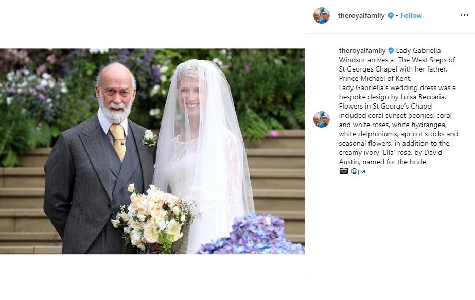 Lady Gabriella, Putri Inggris yang Baru Gelar Royal Wedding. (Instagram/@theroyalfamily)