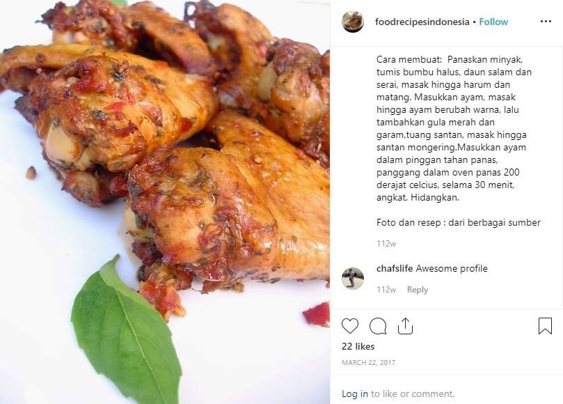 (Instagram Food Recipes Indonesia)