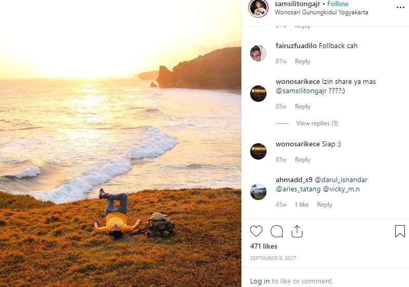 Pantai Widodaren (Instagram Samsili Tonga jr)