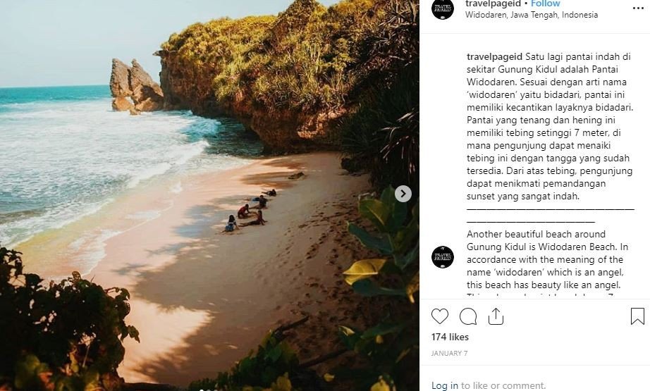 Pantai Widodaren (Instagram Travel Page ID)