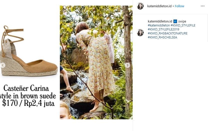 Bermain di Kebun, Total Harga Outfit Kate Middleton Cuma Rp 4 Juta. (Instagram/@katemiddleton.id)