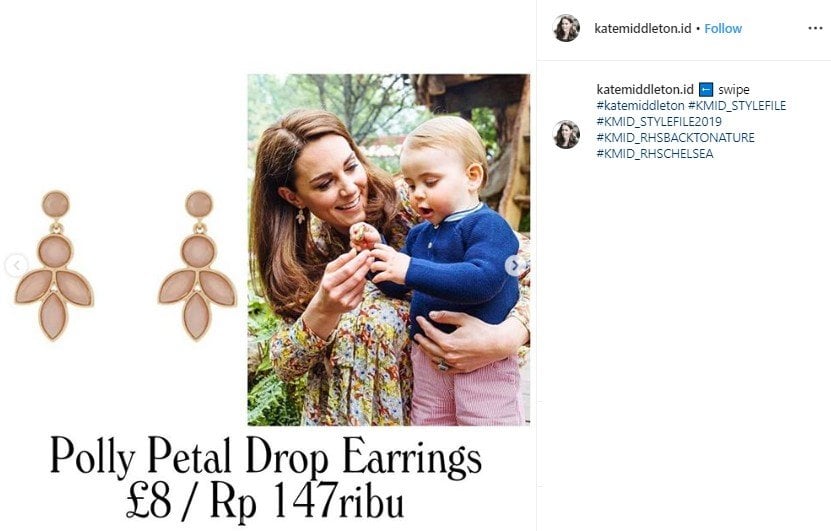 Bermain di Kebun, Total Harga Outfit Kate Middleton Cuma Rp 4 Juta. (Instagram/@katemiddleton.id)