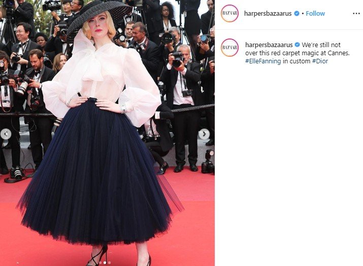 Elle Fanning kembali pukau karpet merah di Cannes 2019.