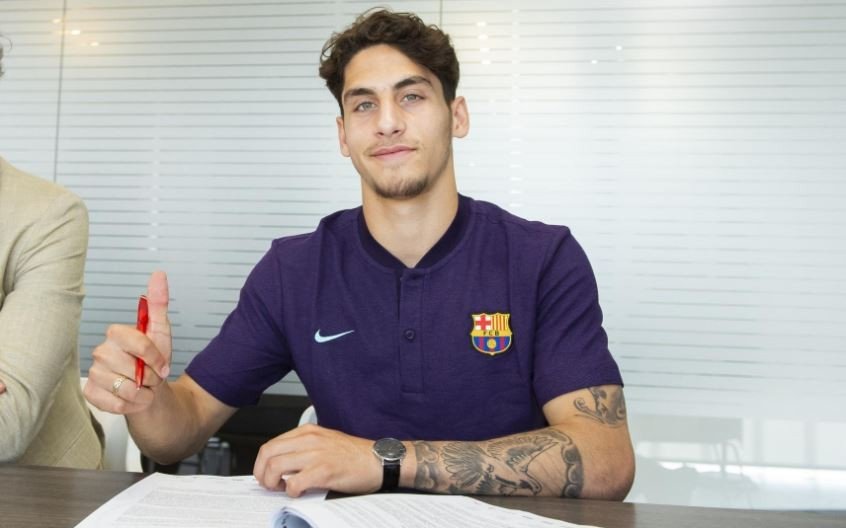 Rekrutan terbaru Barcelona. Ludovit Reis. (Twitter/@FCBarcelona)