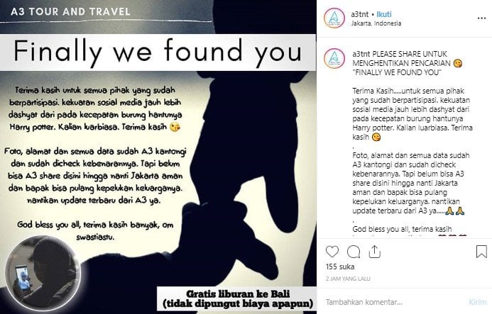 Identitas anggota polisi yang melakukan video call saat bertugas telah terungkap. (Instagram/@a3tnt)