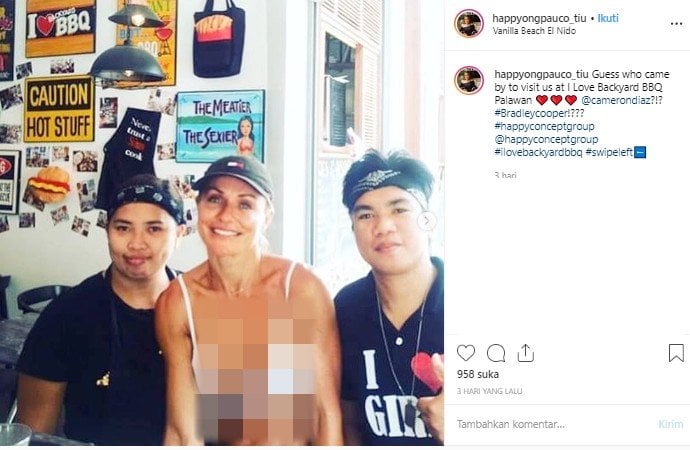 Viral, turis ini disangka Cameron Diaz oleh warga Filipina. (Instagram/@Happy Ongpuco-Tiu)