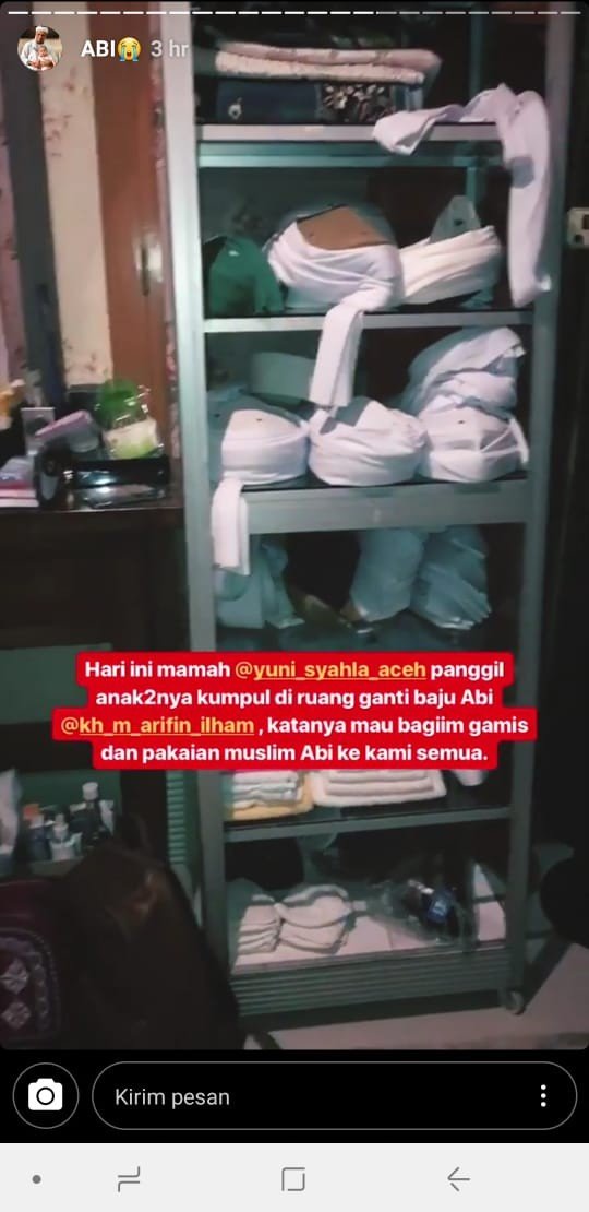 Jubah Ustaz Arifin Ilham Dibagi Bagikan ke Anak anaknya