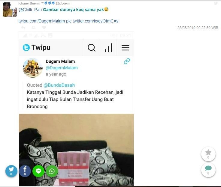 Temuan warganet soal foto yang digunakan warganet @mela_firdaust. [Twitter]