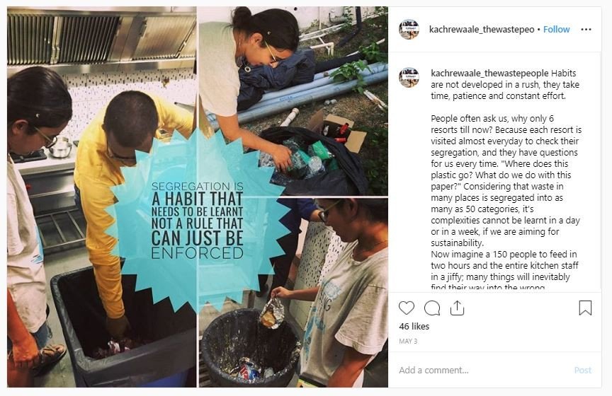 Kisah gadis rela tak lanjutkan kuliah demi bebaskan pulau dari sampah (instagram.com/kachrewaale_thewastepeo)