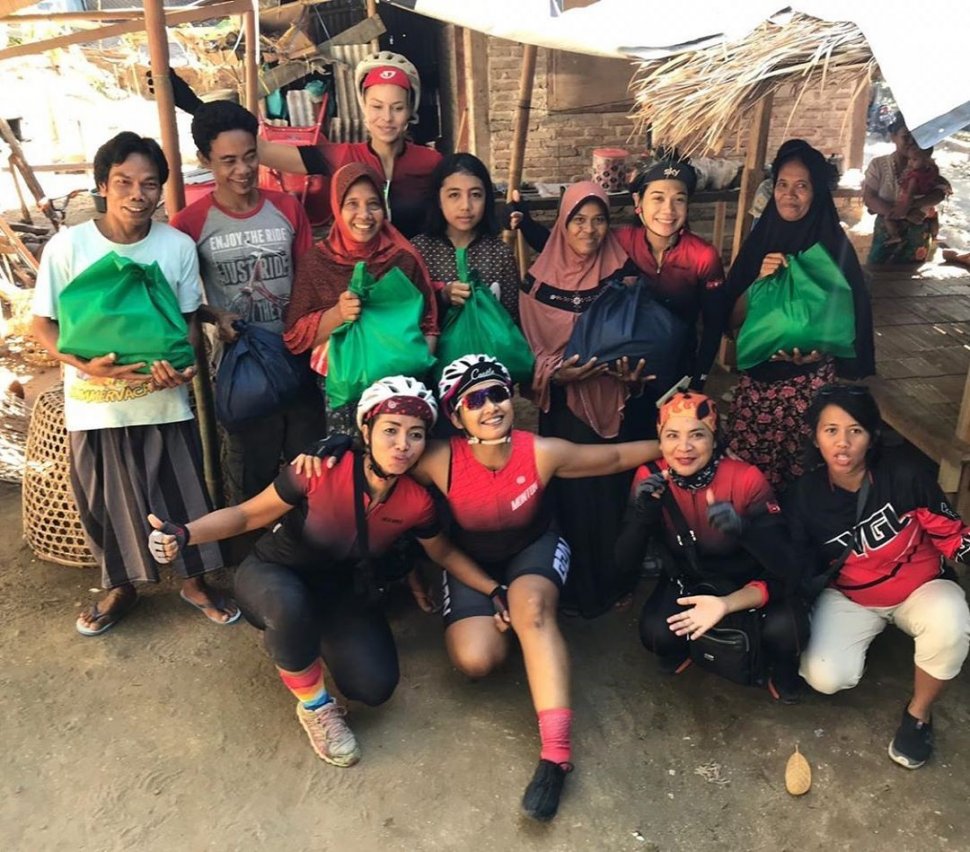 Komunitas Velogirls Indonesia ajak perempuan bersepeda sambil beramal. (Suara.com/Dinda Rachmawati)