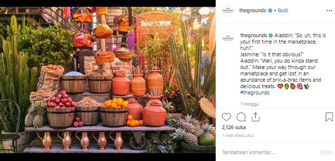 Kafe bertema Aladdin di Australia. (Instagram/@theground)