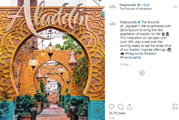 Kafe bertema Aladdin di Australia. (Instagram/@theground)