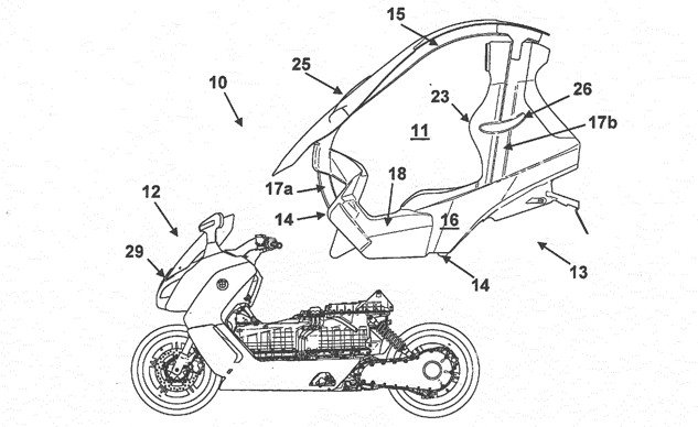 Paten BMW C Evolution. (Electrek)