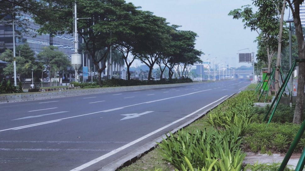 Seberapa kosong Jakarta? (twitter.com/hanifibadur)
