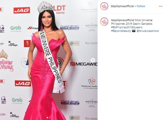 Gazini Christiana Ganados, Miss Pilipina 2019. (Instagram/@bbpilipinasofficial)