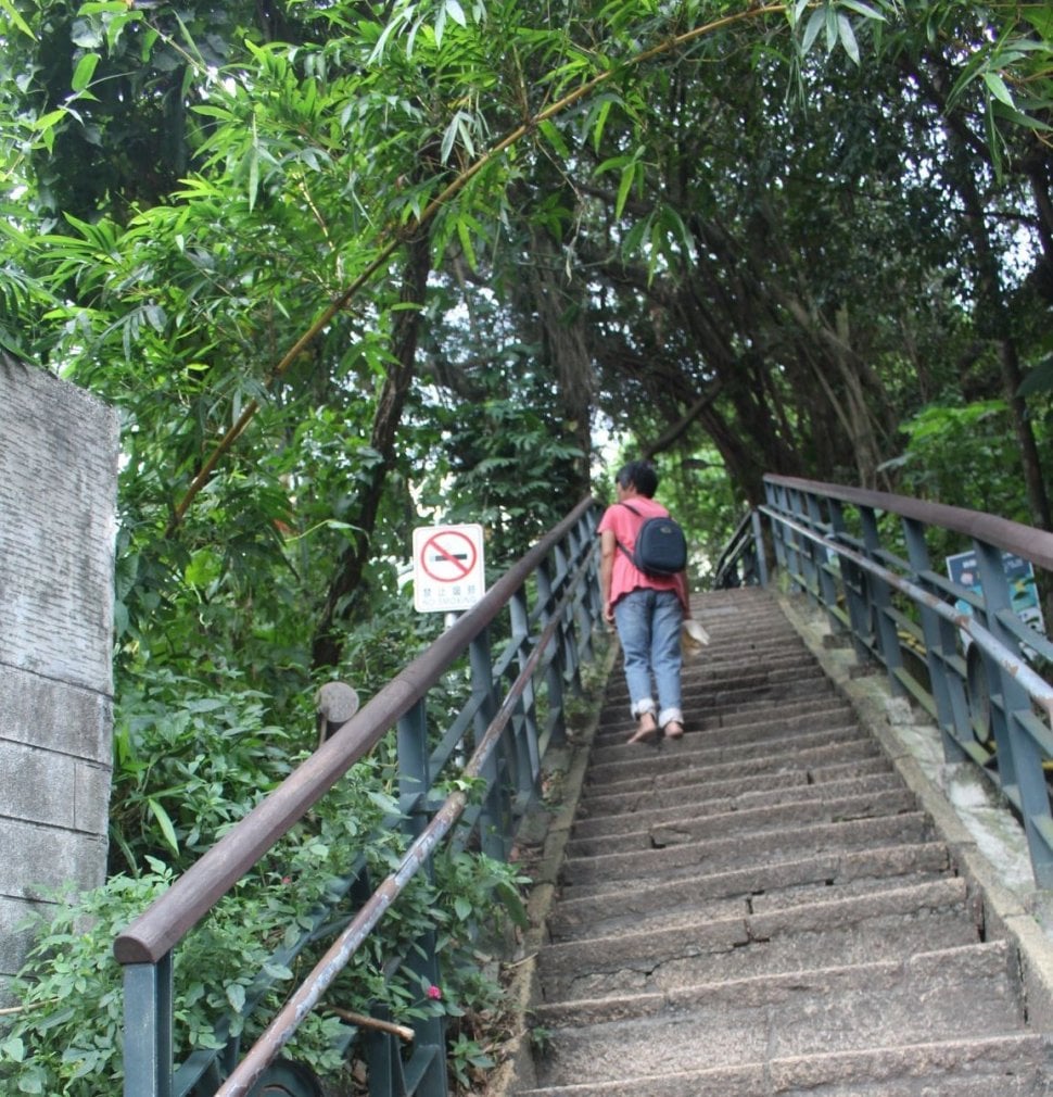 Mendaki bukit Xiang Shan di Nangang. (Suara/Arendya)