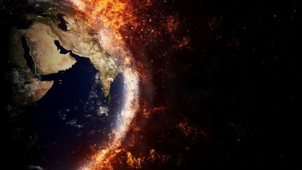 Ilustrasi akhir perhidupan manusia di Bumi. [Shutterstock]