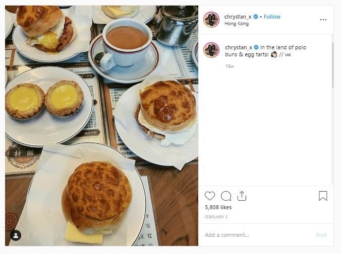 Wisata kuliner mewah Chryseis Tan (instagram.com/chrystan_x)