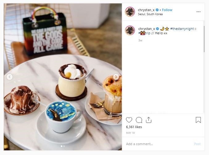 Wisata kuliner mewah Chryseis Tan (instagram.com/chrystan_x)