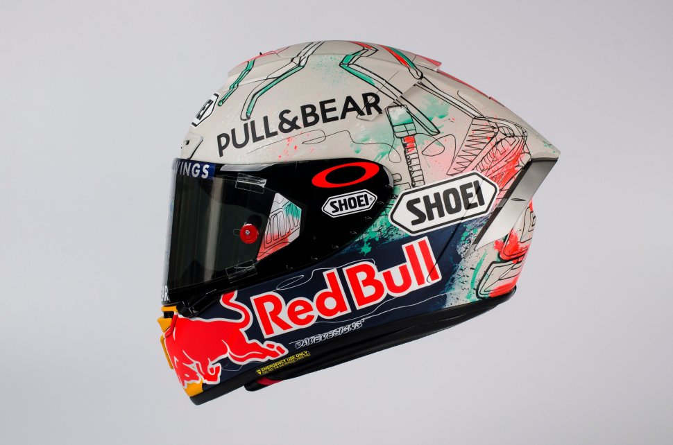 Desain Helm Baru Marc Marquez. (Twitter/motogp)