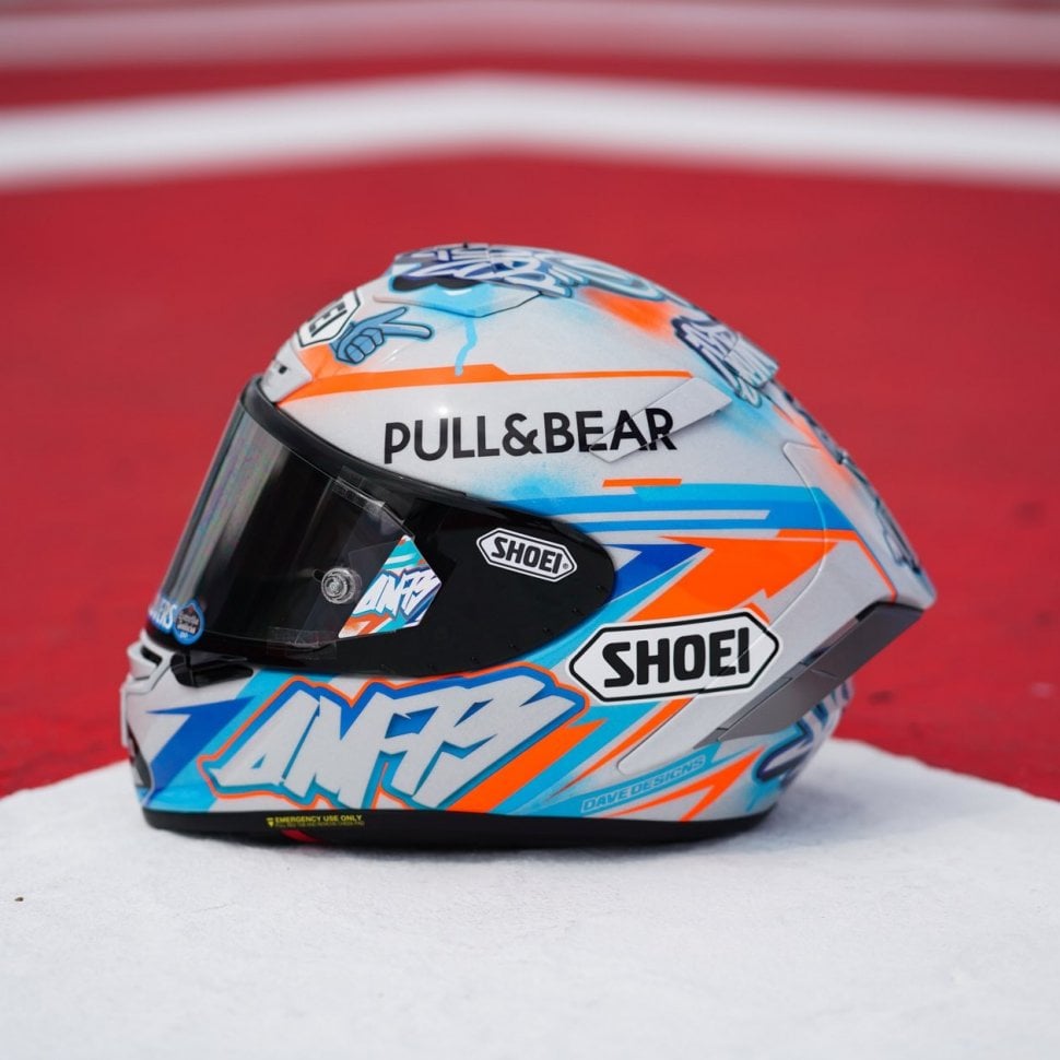 Helm Baru Aleix Marquez. (Twitter/alexmarquez73)