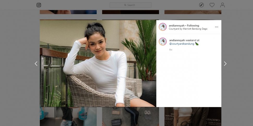 Foto Liburan Andi Annisa, Pemeran Neng Nunu Ok Jek yang Makin Seksi. (instagram.com/andiannsyah)