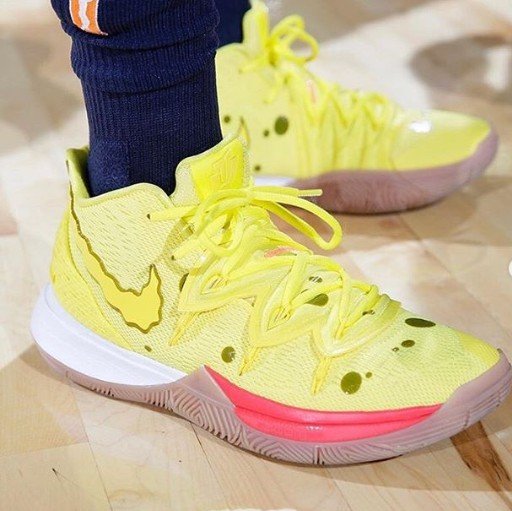 Nike Kyrie 5 x SpongeBob. (Instagram/@sneakersculturebr)